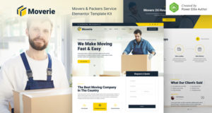 Moverie – Mover & Packers Service Elementor Template Kit