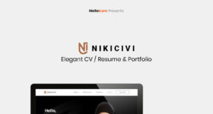 Nikicivi – Elegantes CV/Resume & Portfolio Elementor Template Kit