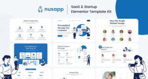 Nusapp – SaaS Startup & Business Elementor Template Kit