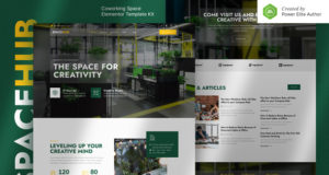 Spacehub – Coworking & Creative Space Elementor Template Kit