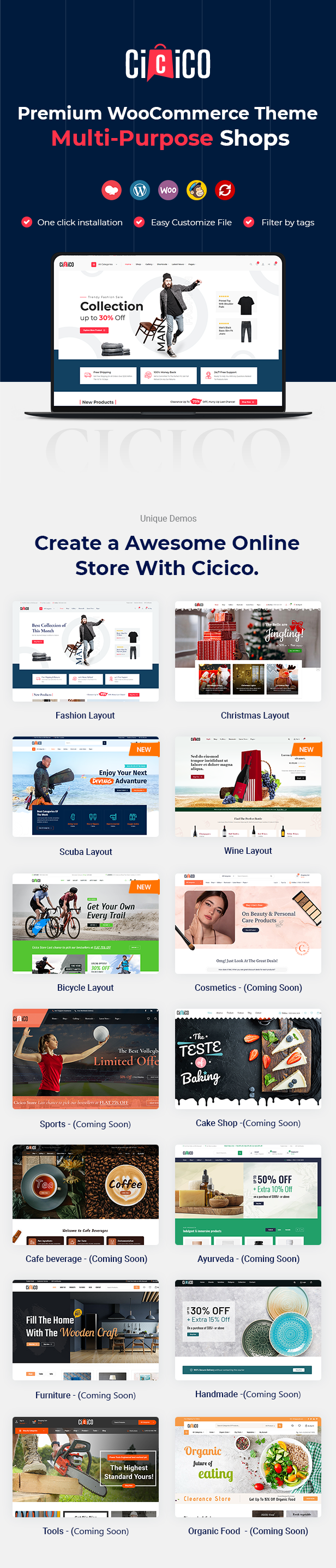 Modernes WooCommerce-Thema