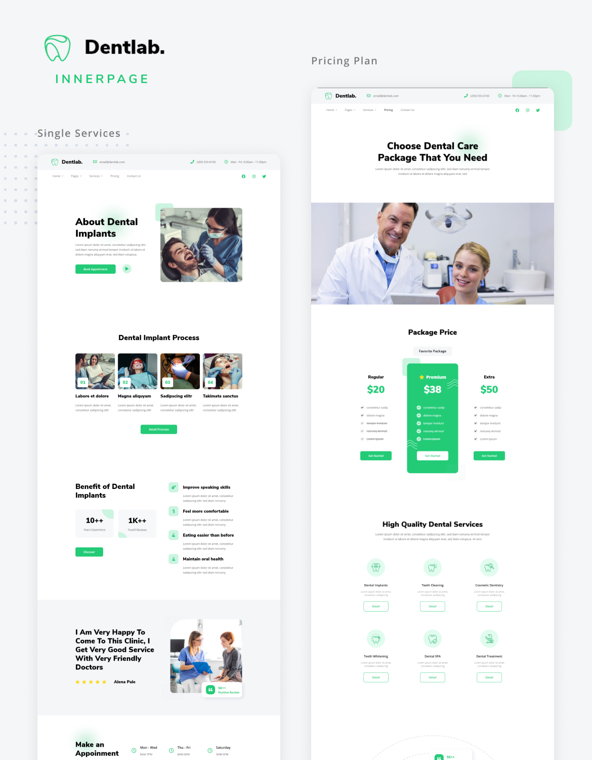 Zahnlabor |  Health & Medical Elementor Template Kit - 3