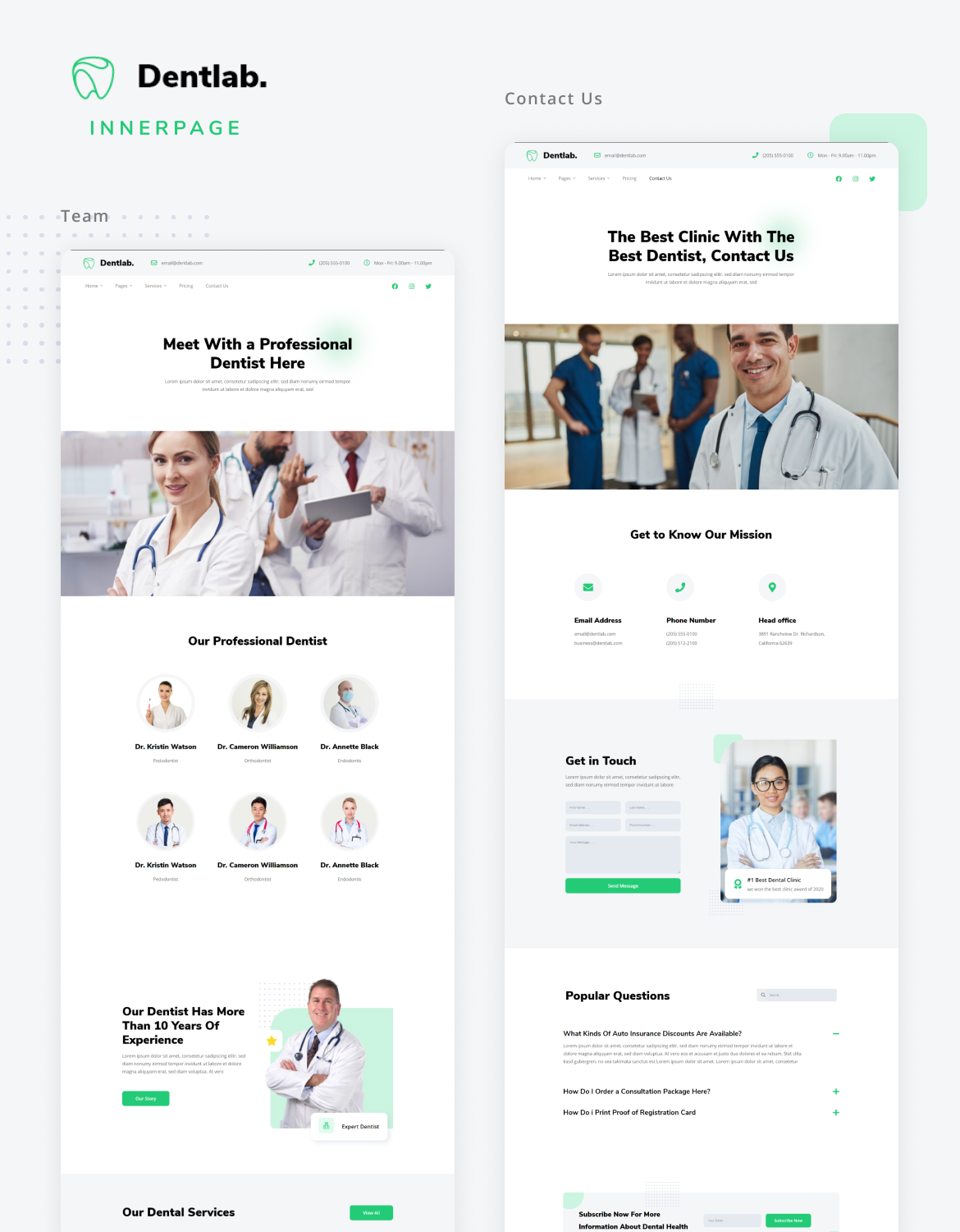 Zahnlabor |  Health & Medical Elementor Template Kit - 4