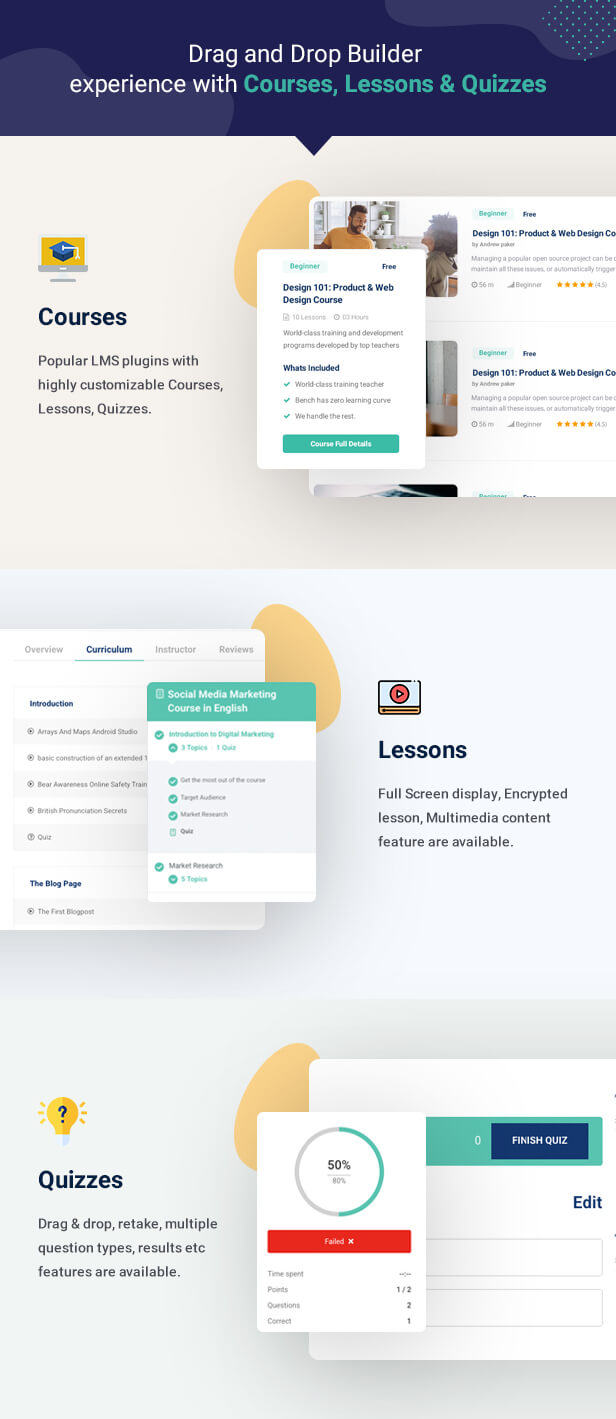 Lektion, Quiz, Quiz, Thema, Kurs |  lmintelligent