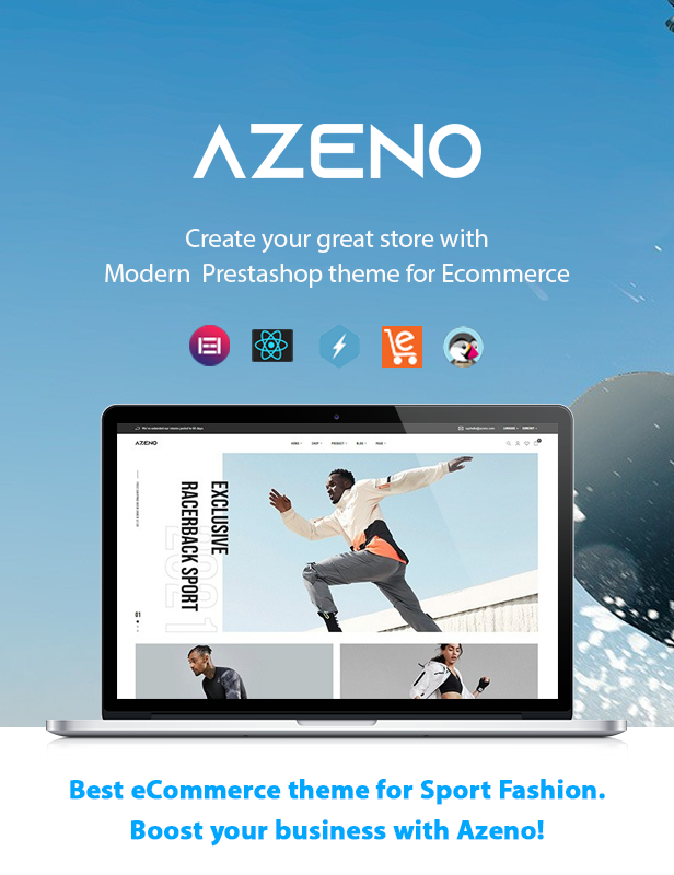 Azeno - Sport Fashion E-Commerce Prestashop-Theme