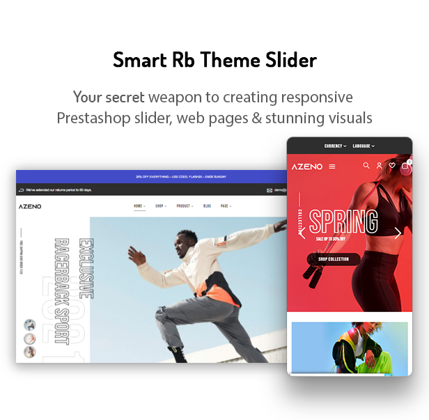 Azeno - Sport Fashion E-Commerce Prestashop-Theme