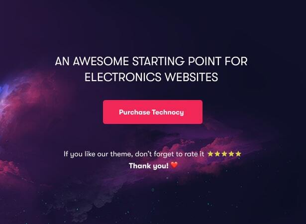 Technocy - Bestes WooCommerce-Theme für Elektronikgeschäfte