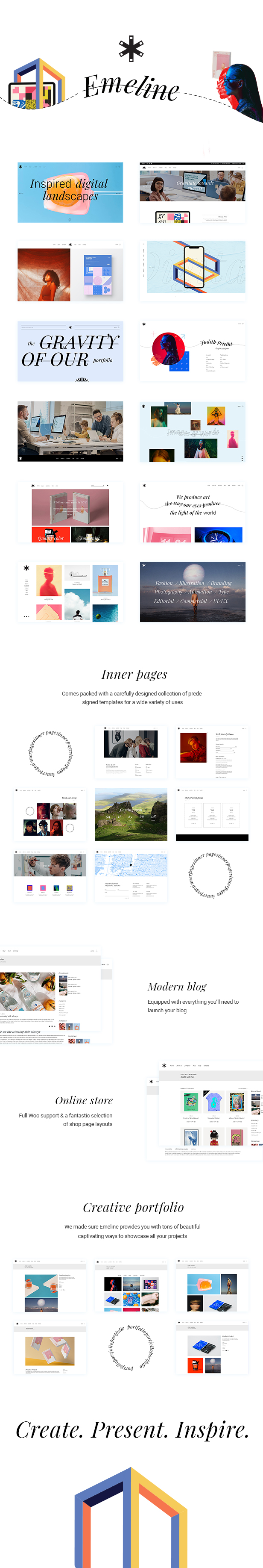 Emeline - Kreativagentur Elementor Theme - 2