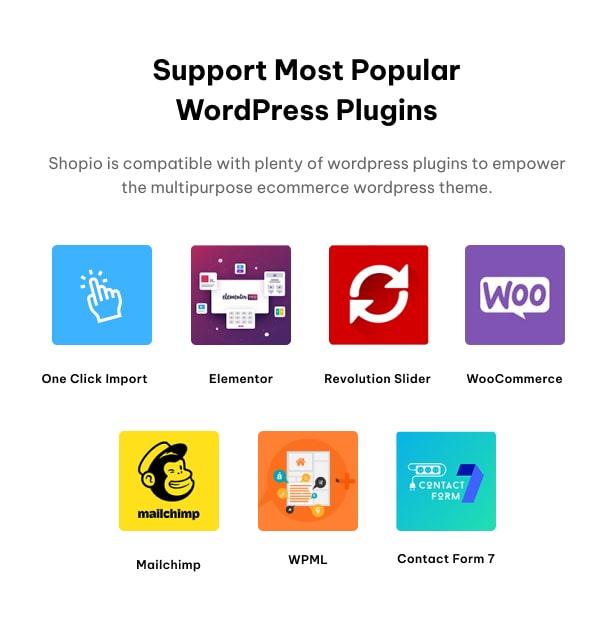 Shopio Mehrzweck-WordPress-Design-Plugins