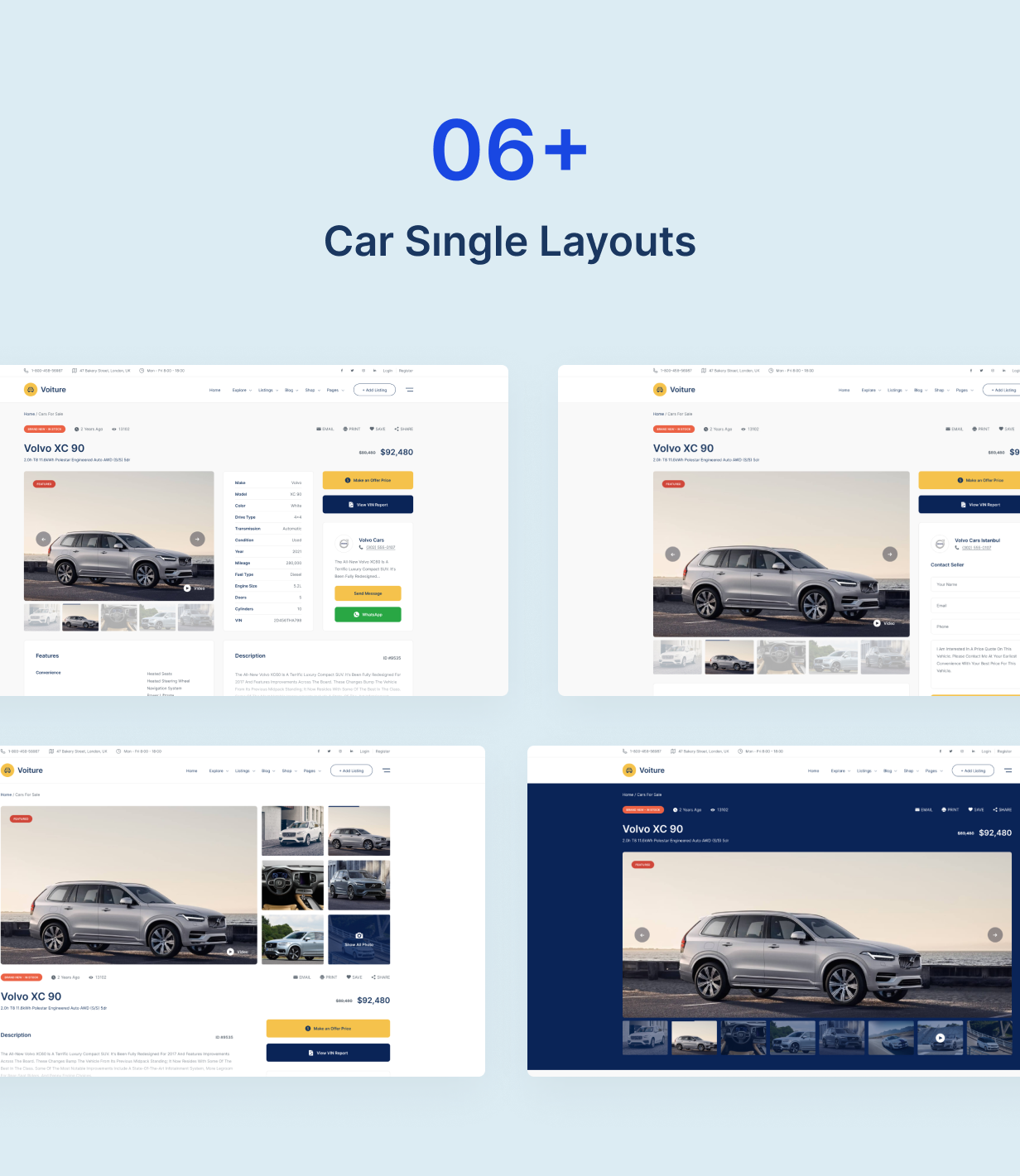 Voiture – WordPress-Theme für Automobil- und Autohändler - 7