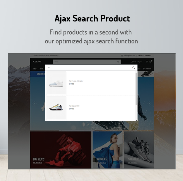 Azeno - Sport Fashion E-Commerce Prestashop-Theme
