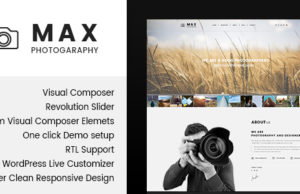 Max Photography – WordPress-Template für Fotografen