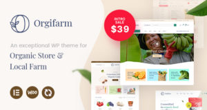 Orgifarm – Ein Bioladen-WordPress-Vorlage