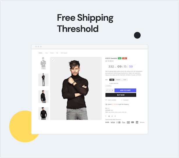 teta - WooCommerce WordPress Theme - Free Shipping treshold
