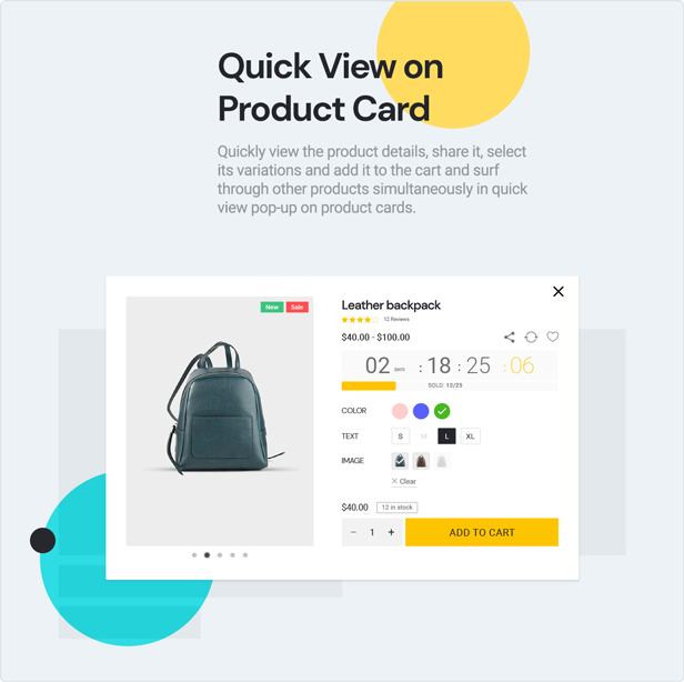 teta - WooCommerce WordPress Theme - Qucik view on product cards