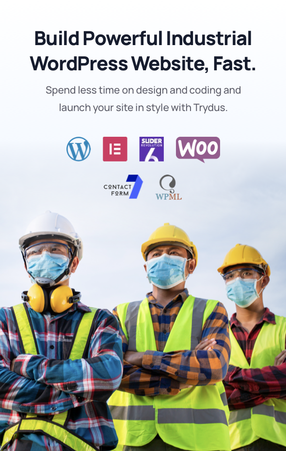 Trydus – WordPress-Theme für Industrie und Fabrik – 2