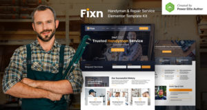 Fixn – Handwerker- und Reparaturservice Elementor Template Kit