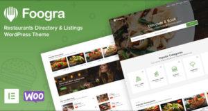 Foogra – WordPress-Vorlage für Restaurantverzeichnisse und -einträge