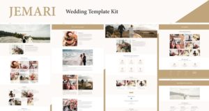 Jemari – Hochzeits-Elementor-Vorlagen-Kit