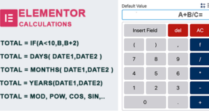 Kostenrechner für Elementor-Formulare