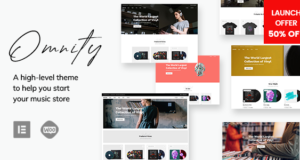Omnity – WordPress-Template für den Musikladen