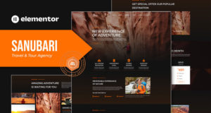 Sanubari – Reise- und Reiseagentur Elementor Template Kit