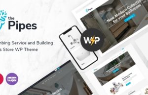 The Pipes – WordPress-Thema für Sanitär-Service und Bauwerkzeuge