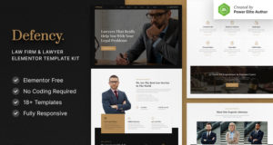 Verteidigung – Anwaltskanzlei & Anwalt Elementor Template Kit