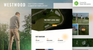 Westwood – Golf Club & Course Elementor Template Kit