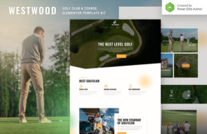 Westwood – Golf Club & Course Elementor Template Kit