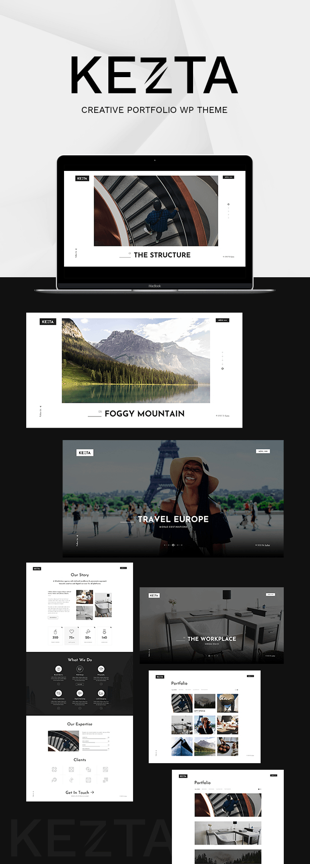 Kezta - Gutenberg-Portfolio für WordPress - 1
