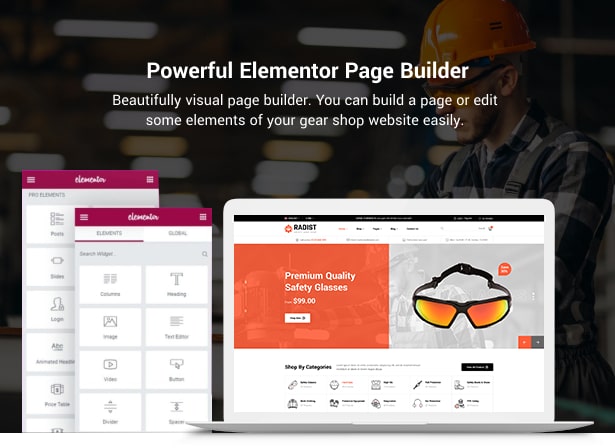 Radist Gear Shop WordPress-Theme