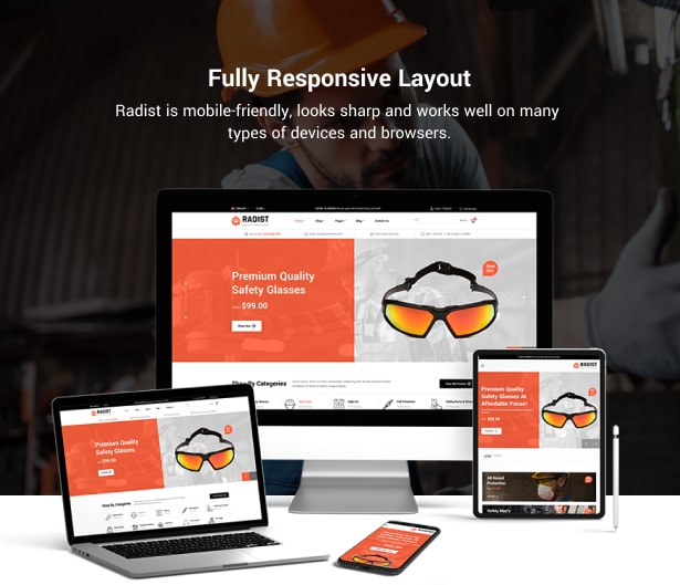 Radist Gear Shop WordPress-Theme