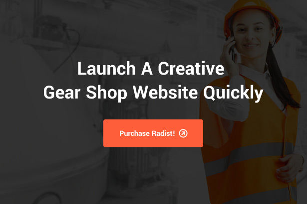 Radist Gear Shop WordPress-Theme