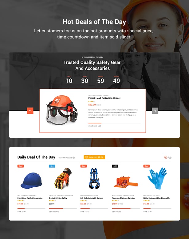 Radist Gear Shop WordPress-Theme