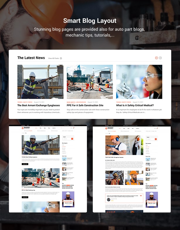 Radist Gear Shop WordPress-Theme