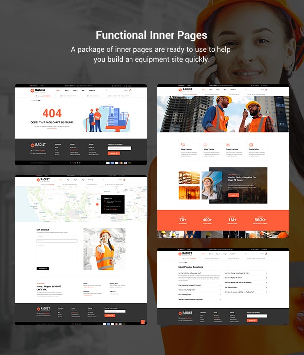 Radist Gear Shop WordPress-Theme