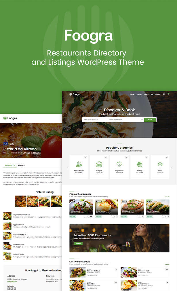 Foogra - WordPress-Thema für Restaurantverzeichnis und -listen - 4
