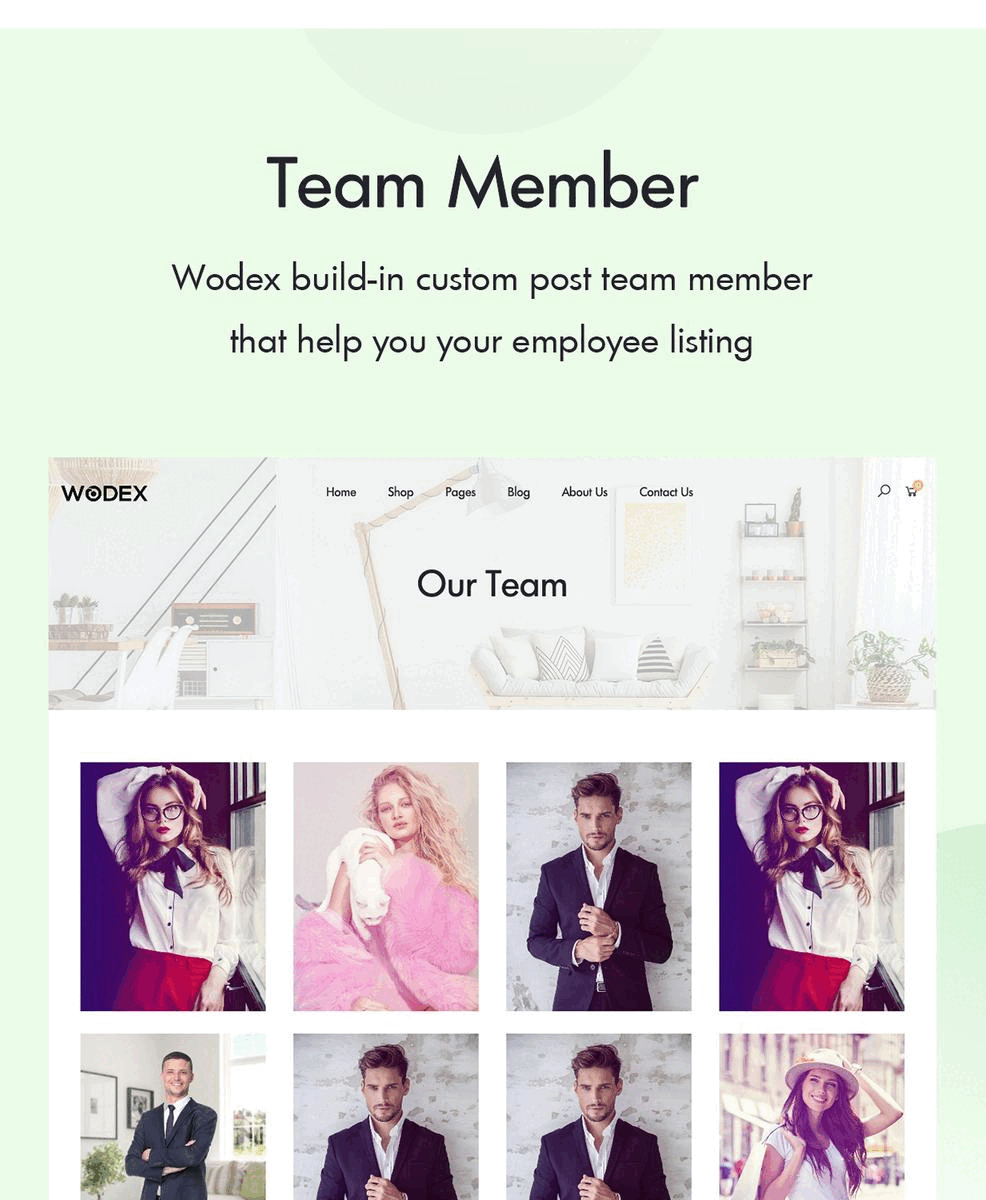 woocommerce Theme Teammitgliedsfunktion