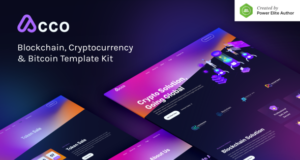 Acco – Blockchain-Kryptowährung & Bitcoin Elementor Template Kit