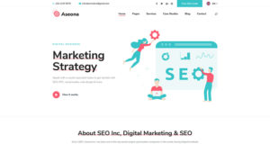 Aseona | SEO Digital Marketing Elementor Template Kit