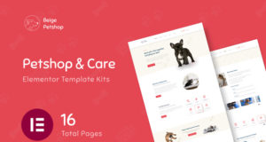 Beige – Pet Shop Woocommerce Elementor Template Kit
