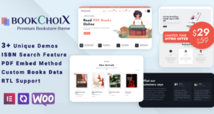 BookChoix – Elementor WooCommerce WordPress-Vorlage