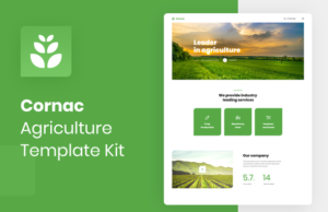 Cornac – Landwirtschafts-Elementor-Vorlagen-Kit