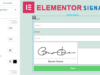 Elementor-Formularsignatur (Formular-Widget)