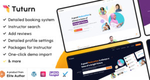 Tuturn – Online-Tutoren MarketPlace WordPress Layout