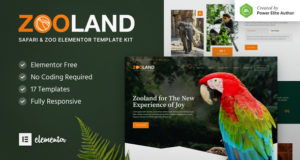 Zooland – Safari & Zoo Elementor Template Kit