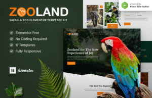 Zooland – Safari & Zoo Elementor Template Kit