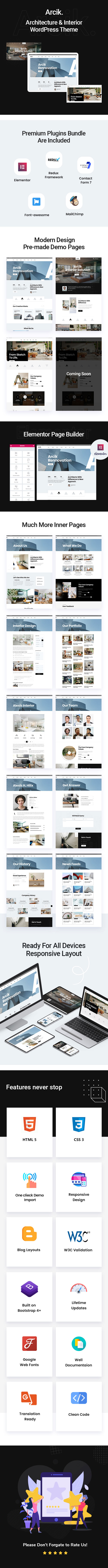 Arcik - Architektur WordPress Theme - 1