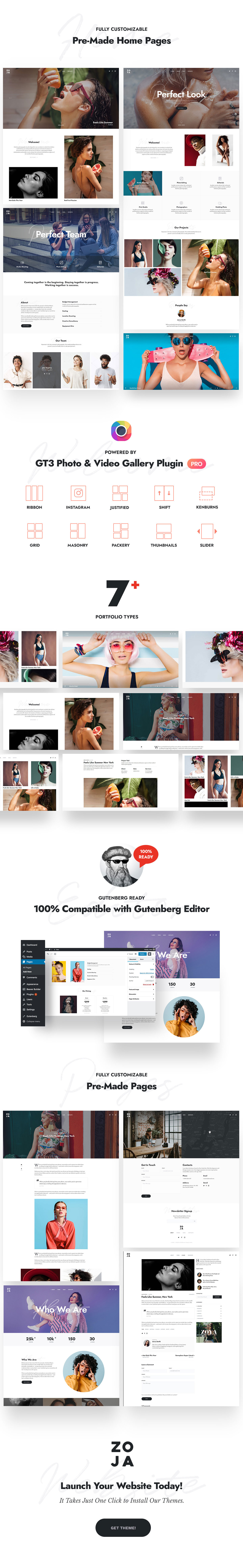 Zoya – WordPress-Theme für Fotografie – 1
